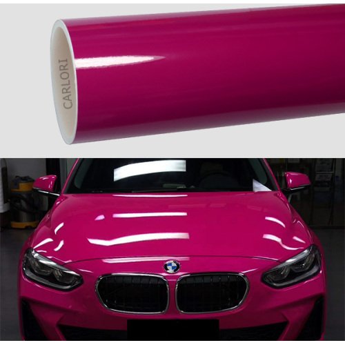 Super Glanz Rose Red Car Vinyl Wrap