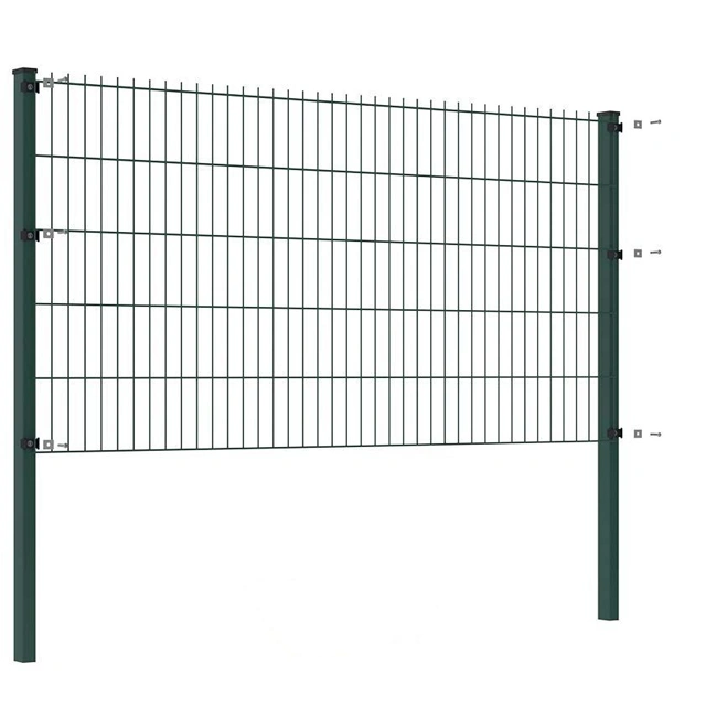 High Security Horizontal Double Bar Twin Wire Mesh Fencing