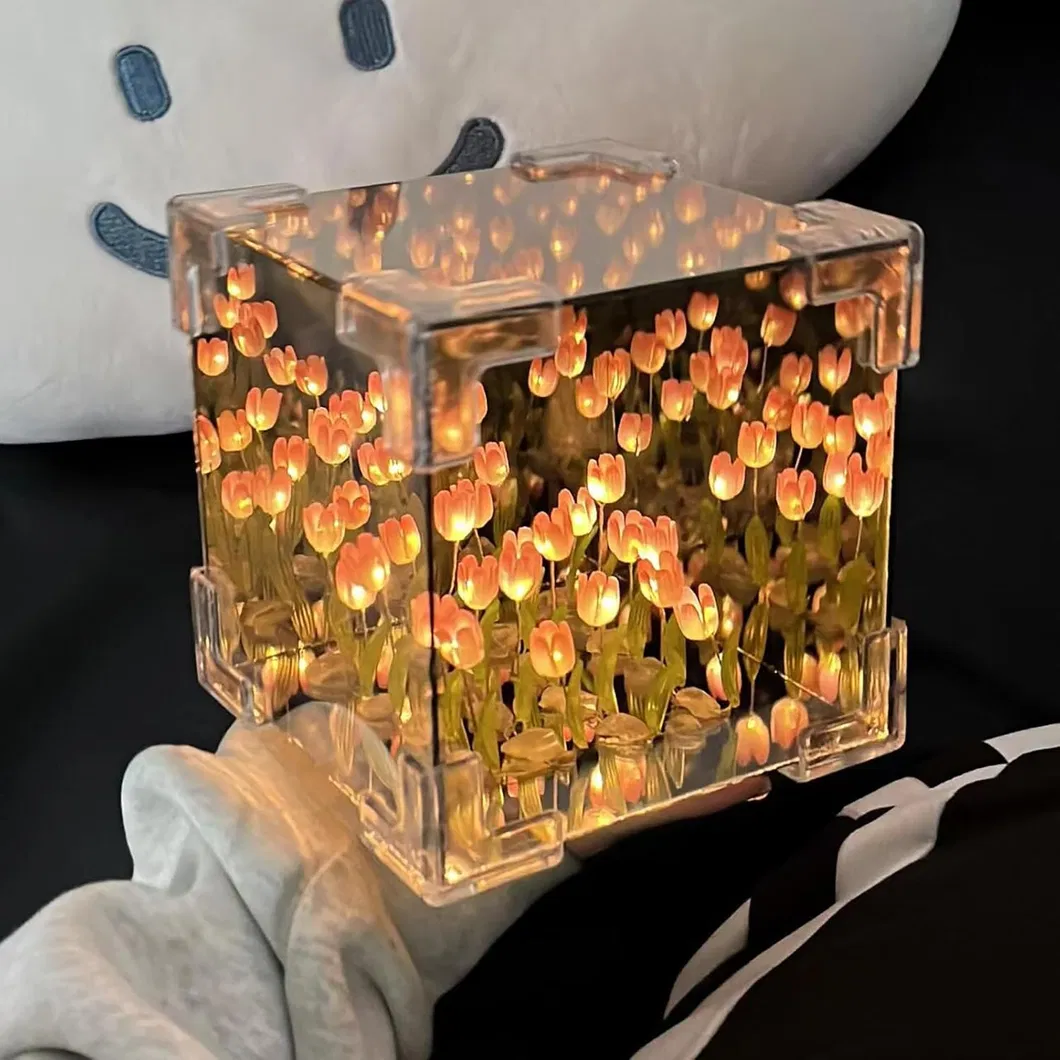 Creative DIY Tulip Night Light for Bedroom Decor Lamp