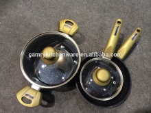 luxury forged golden cookware set