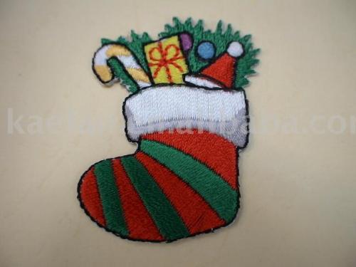 Christmas stocks emblem