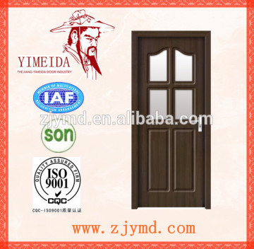 wood glass door/mdf glass wooden door