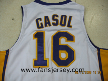 No.1 Supplier--Los Angeles Lakers #16 GASOL Jerseys NWT