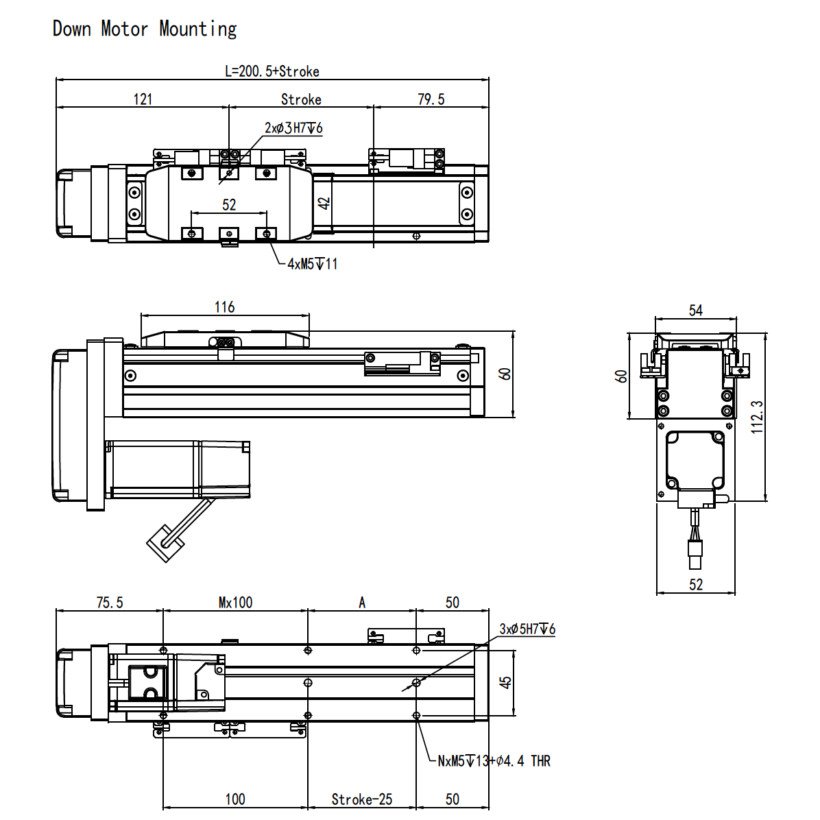 linear module mountingdown)