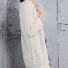 Ladies cardigan cotton cardigan long sleeve fashion cardigan