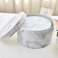 Custom Round Hat Marble Flower Cylinder Paper Box