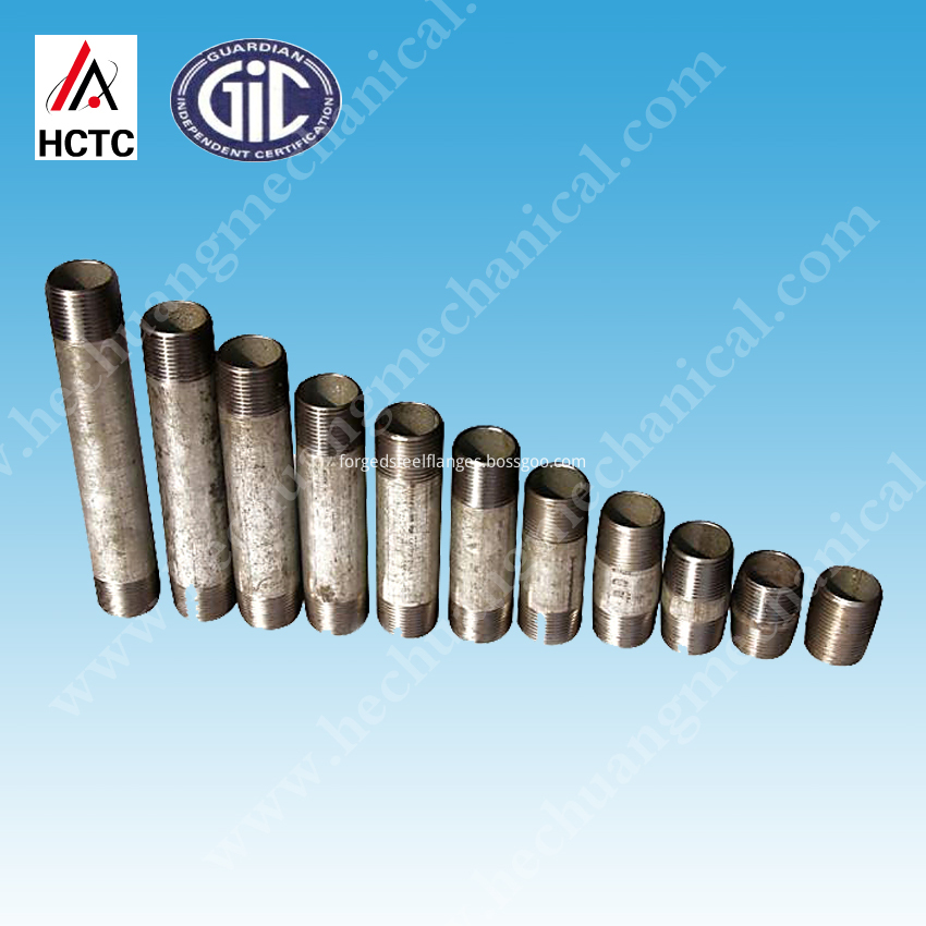 Sch 40 Galvanized Steel Pipe Nipples