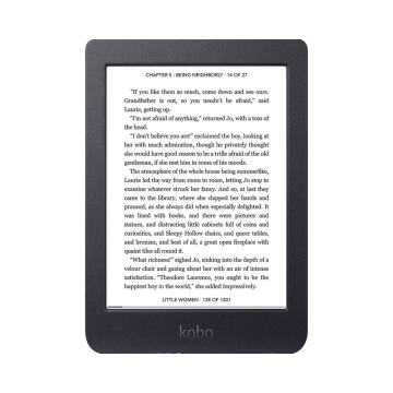 Kobo Nia 6-inch E-Reader with Glare-Free Touchscreen, Adjustable Brightness, and WiFi