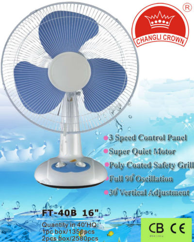 16 inch electric desk fan