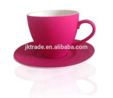 Colour Custom Cappuccino Cup/ Black Tea Cup Ceramic Silicion