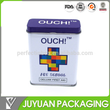 2015 new style empty tobacco tin can /rectarrgular tin can