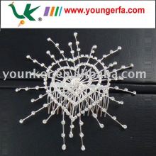 Inspired antique floral silver Bridal goody hair combs,metal hair side combs,sterling silver comb