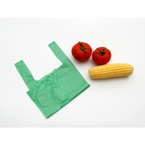 Sac à provisions en plastique vert