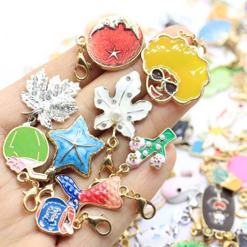 Groothandel Diverse Zinklegering Emaille Charms Hangers voor Ketting Armband Sieraden Maken: