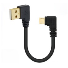 USB Left Turn Gold-Plated Transmission Conversion Cable