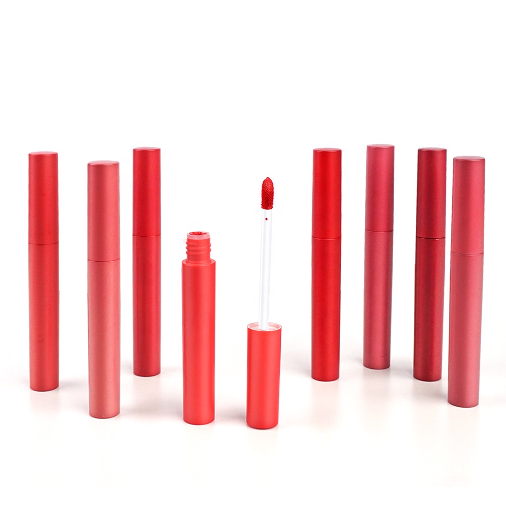 Private Custom Label Lip Gloss Stick Lipgloss Neon Colour Color Matte Red Liquid Orange Lipstick