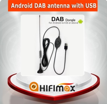 Android dab antenna car dab adaptor for car radio with USB dongle