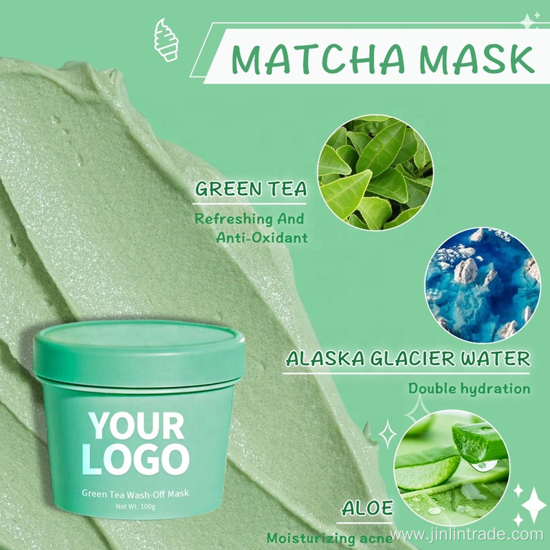 Custom Moisturizing Soothing Organic Matcha Berry Mask