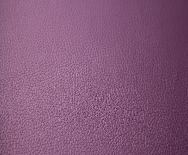 Piel de terry PVC de color rojo púrpura para asiento de coche Purple color french terry PVC leather for car seat
