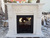 white marble electric fireplace mental french for living room