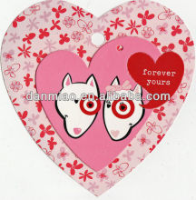 Fancy apparel hang tag