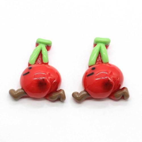 Kawaii Fruit Resin Beads Bunte Pfirsich Bananen Ornament Dekoration Craft Fashion Anhänger Schmuck Schmuck Verschönerung Store