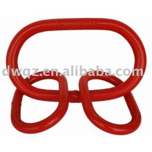 steel double hole lifting ring link