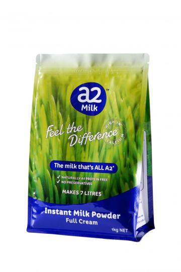 Plastic Flat Bottom Milk Packaging Bag