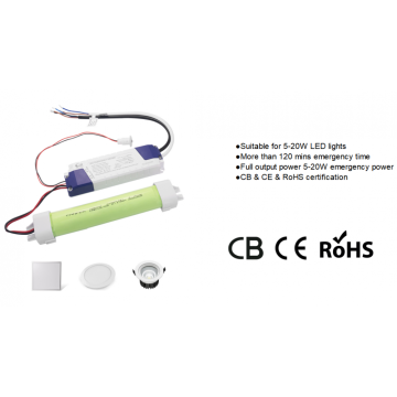 Conjunto de bateria LED de emergência para luminária LED