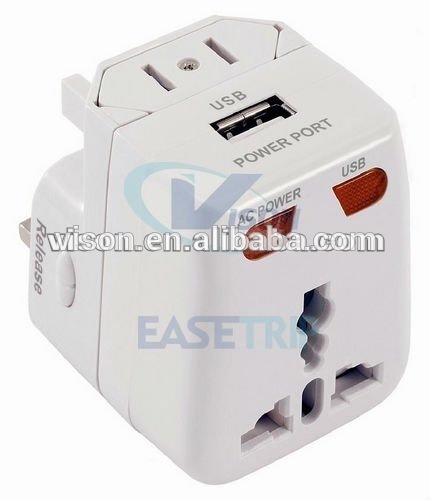 All in One Adapter/International Adapter/Worldwide Adapter with Usb