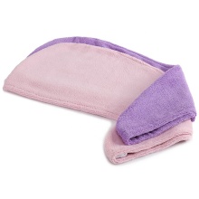 Super absorbent microfiber hair drying turban