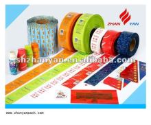 Shrink label film for sleeve label machine