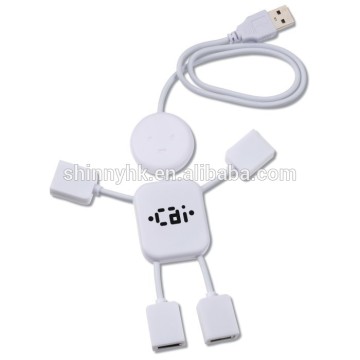 Promo Gifts USB Hub 4 Port Man USB Hub Custom Logo