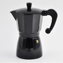 Caffettiera Espresso in alluminio con rivestimento nero