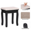 Black Bedroom Dresser Wooden Legs Dressing Room Table