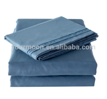 Hote sale solid 100% cotton embroidered bed sheet set, sheets