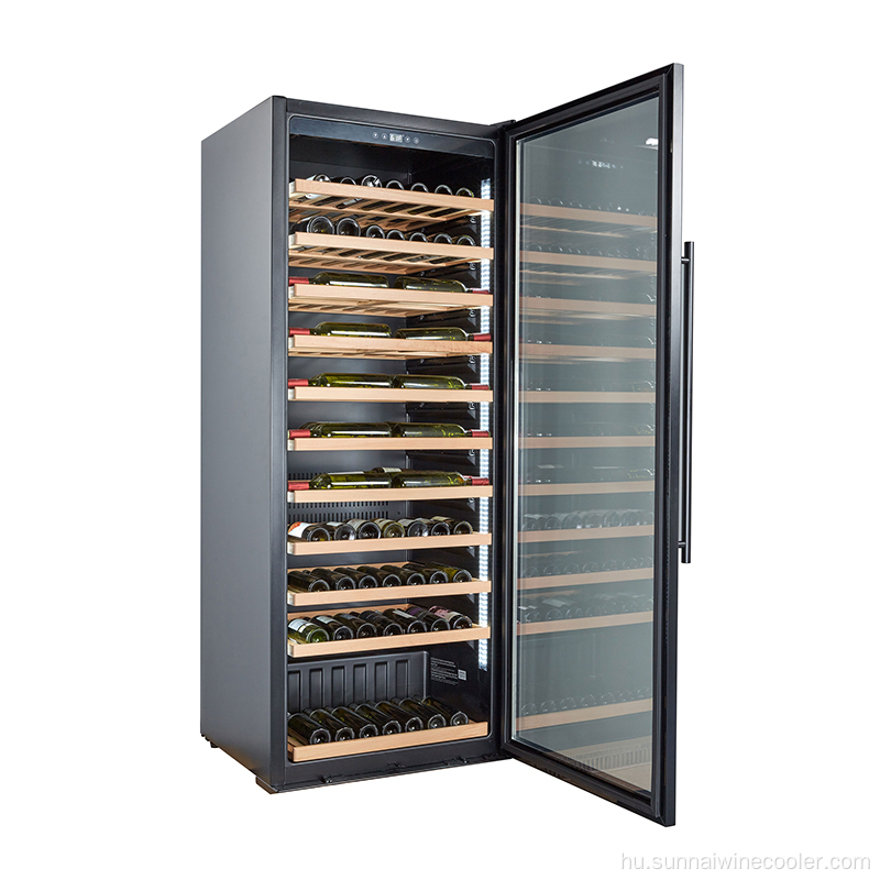 Kompresszor bor hűtőszekrény 300 palack borceller hűtőszekrény