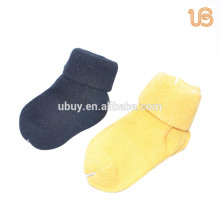 Solid color cotton baby sock
