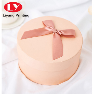 Luxury gift flower boxes with ribbon round boxes