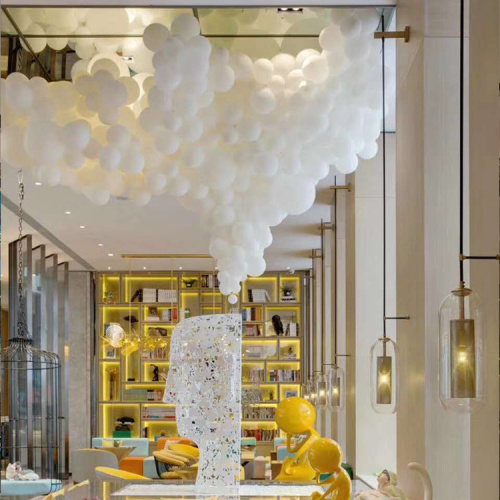 Hotel project balloon plastic pendant chandelier light