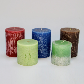 Mottled Layered Candles for Home Scented