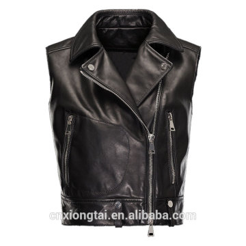 PU LEATHER COTTON WAISTCOAT