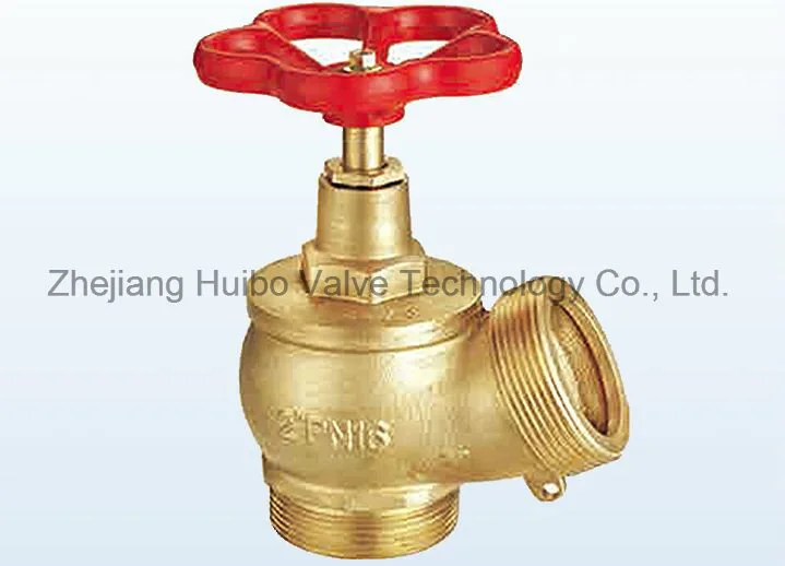 Red Iron Handle Angle Brass Stop Valve 2-2 1/2''inch