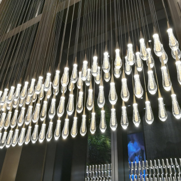 Luz moderna de cristal de lujo personalizada decorativa de alta calidad