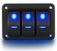 Waterproof 2 Gang Rocker Switch Panel