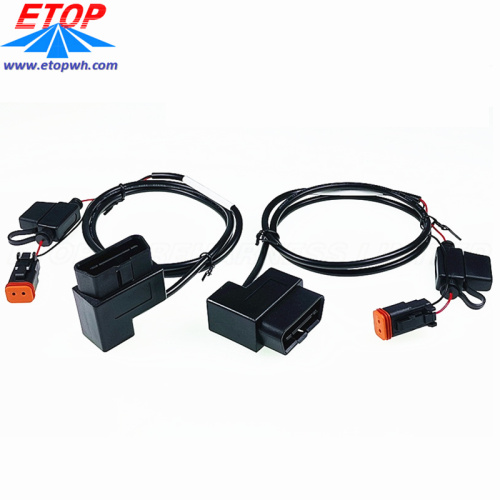 90 Derajat J1962 OBD dengan Kabel Fuse Holder