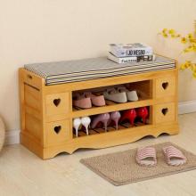 Change Shoe Sitting Solid Wood Simple Shoe Bench