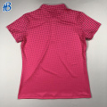 Пользовательский логотип Unisex Pink Polo Рубашки