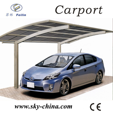 Polycarbonate and aluminum carport folding metal carport