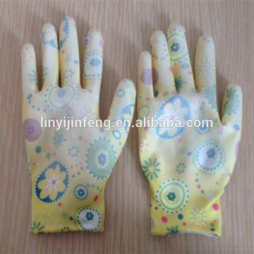 pu gardening gloves work protection gloves with CE